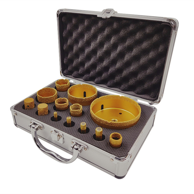 M14 Hole Drill Diamond Opener set Alu portable box package DIY Tool Vavcuum Brazed