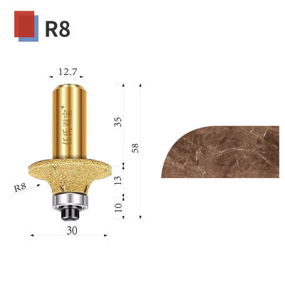 Diamond vacuum brazed tool R5/R8/R10/R15/R18 engraving stone marble granite